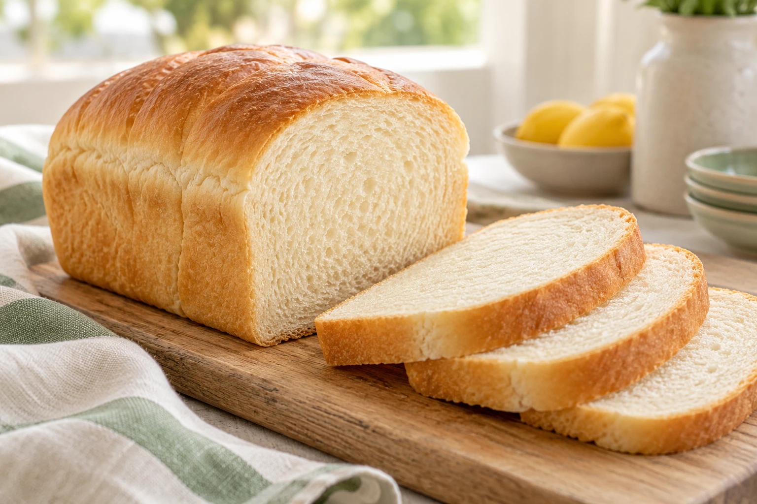 Pain de mie maison moelleux : plat terminé