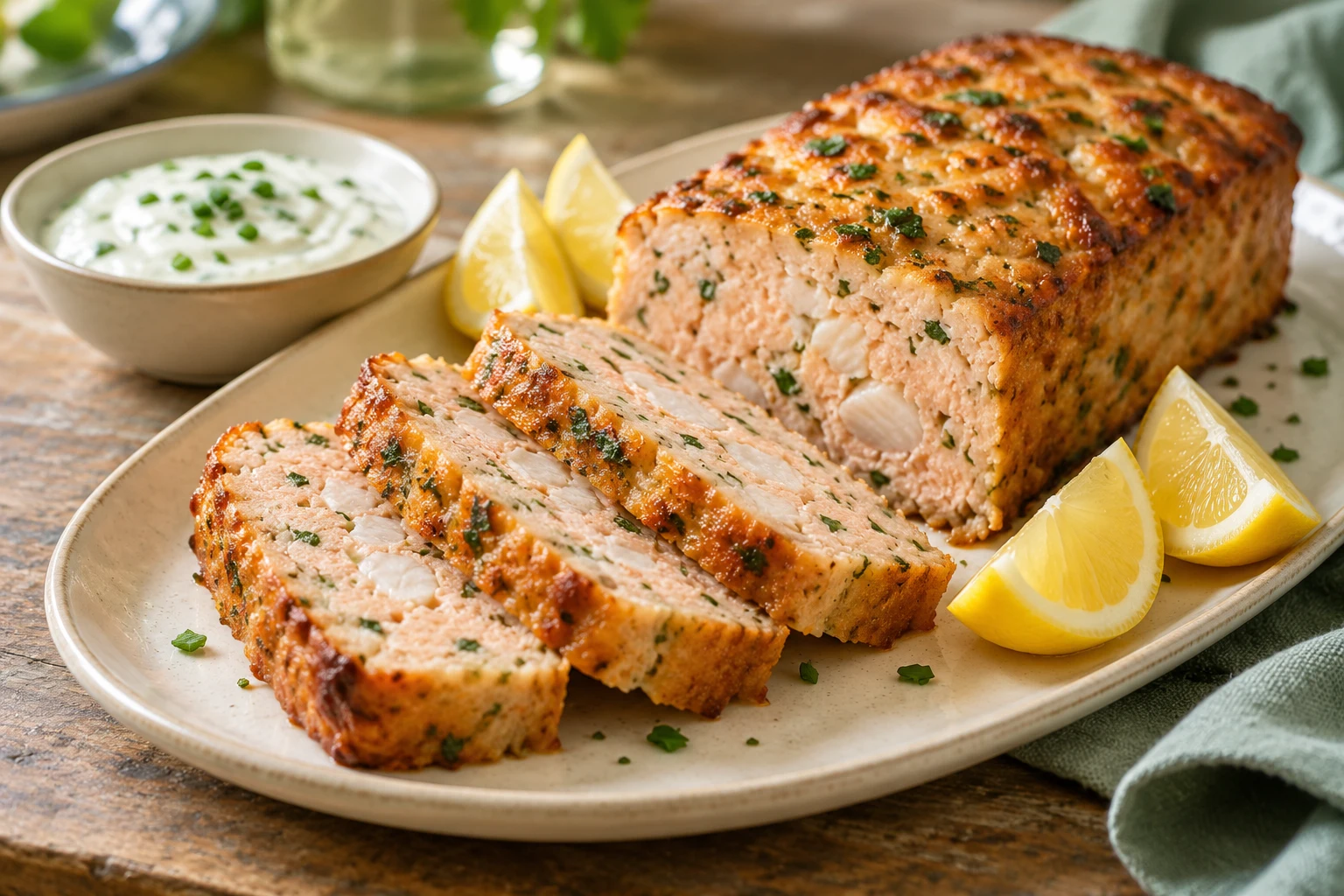 Pain de poisson express : plat terminé
