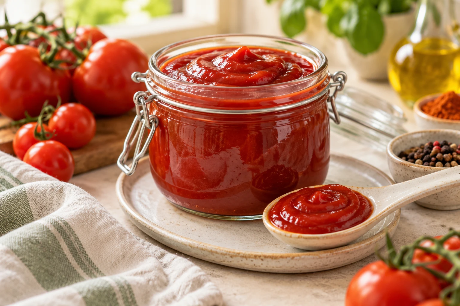 Ketchup maison facile : plat terminé
