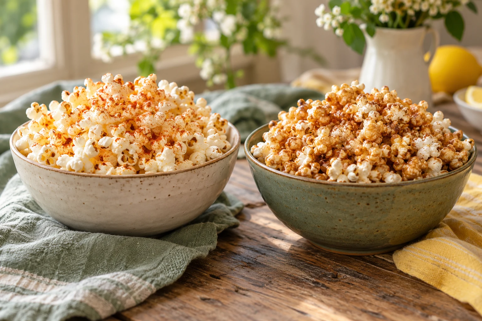 Popcorn salé et sucré maison : plat terminé