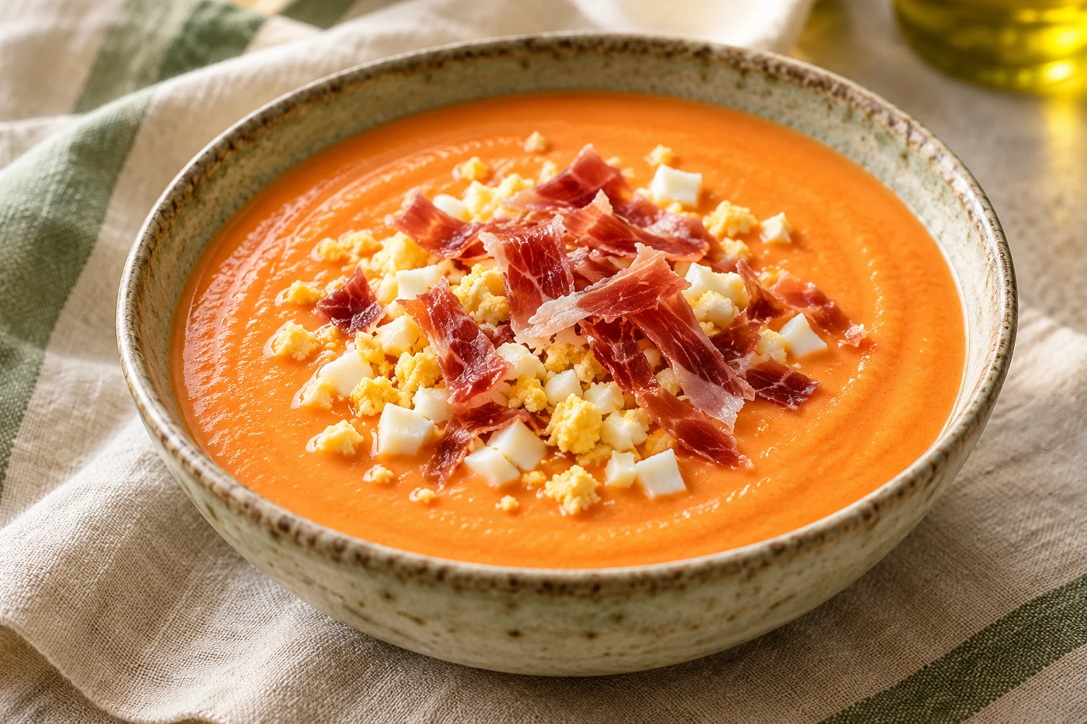 Salmorejo andalou : plat terminé