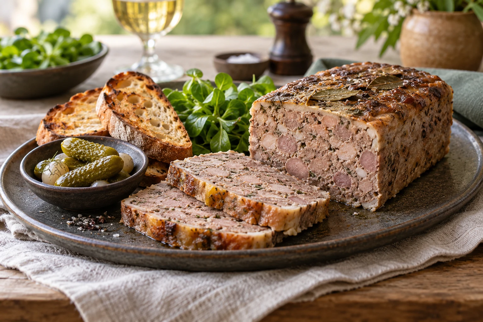 Terrine de foie de sanglier : plat terminé