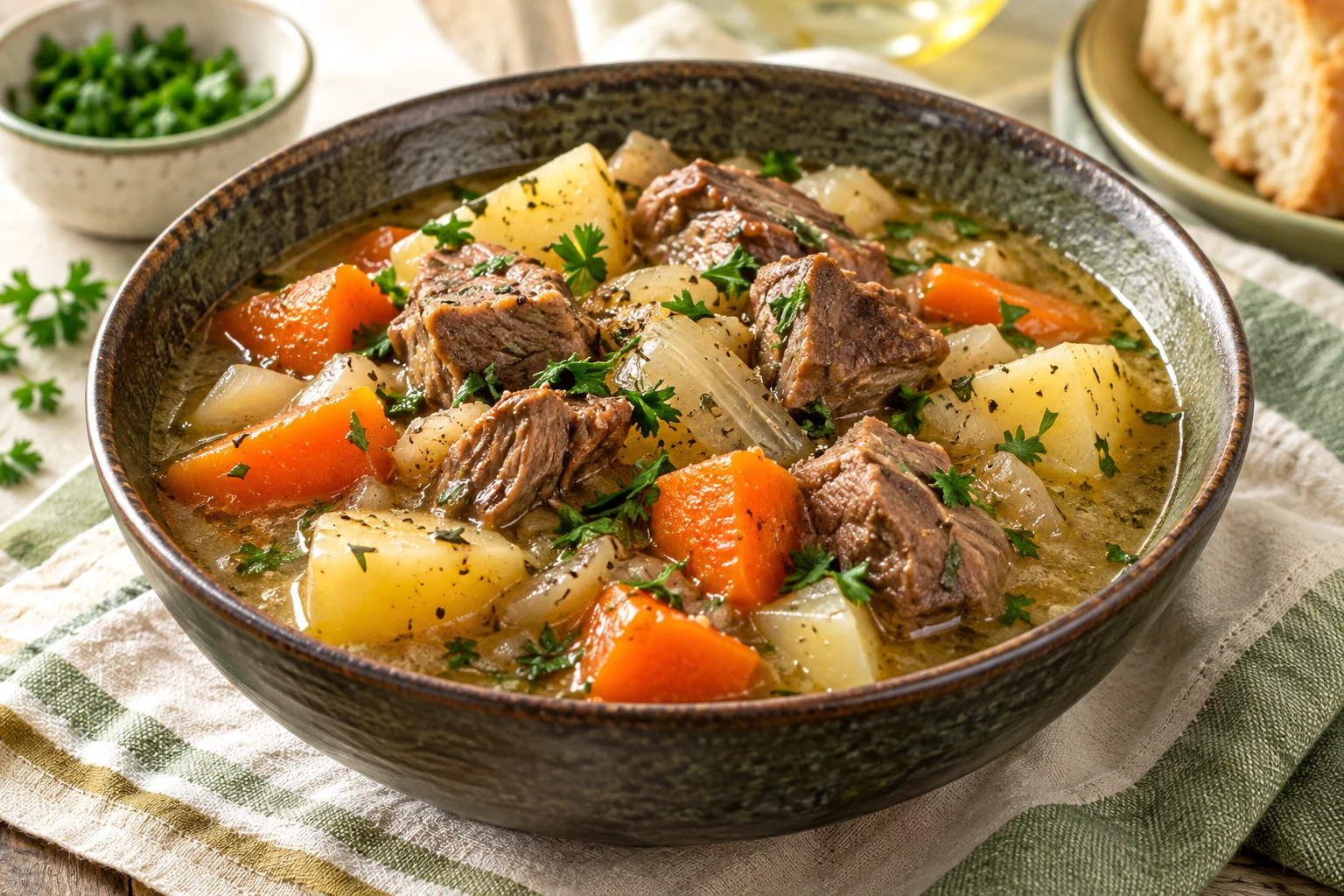 Irish stew à l’agneau : plat terminé