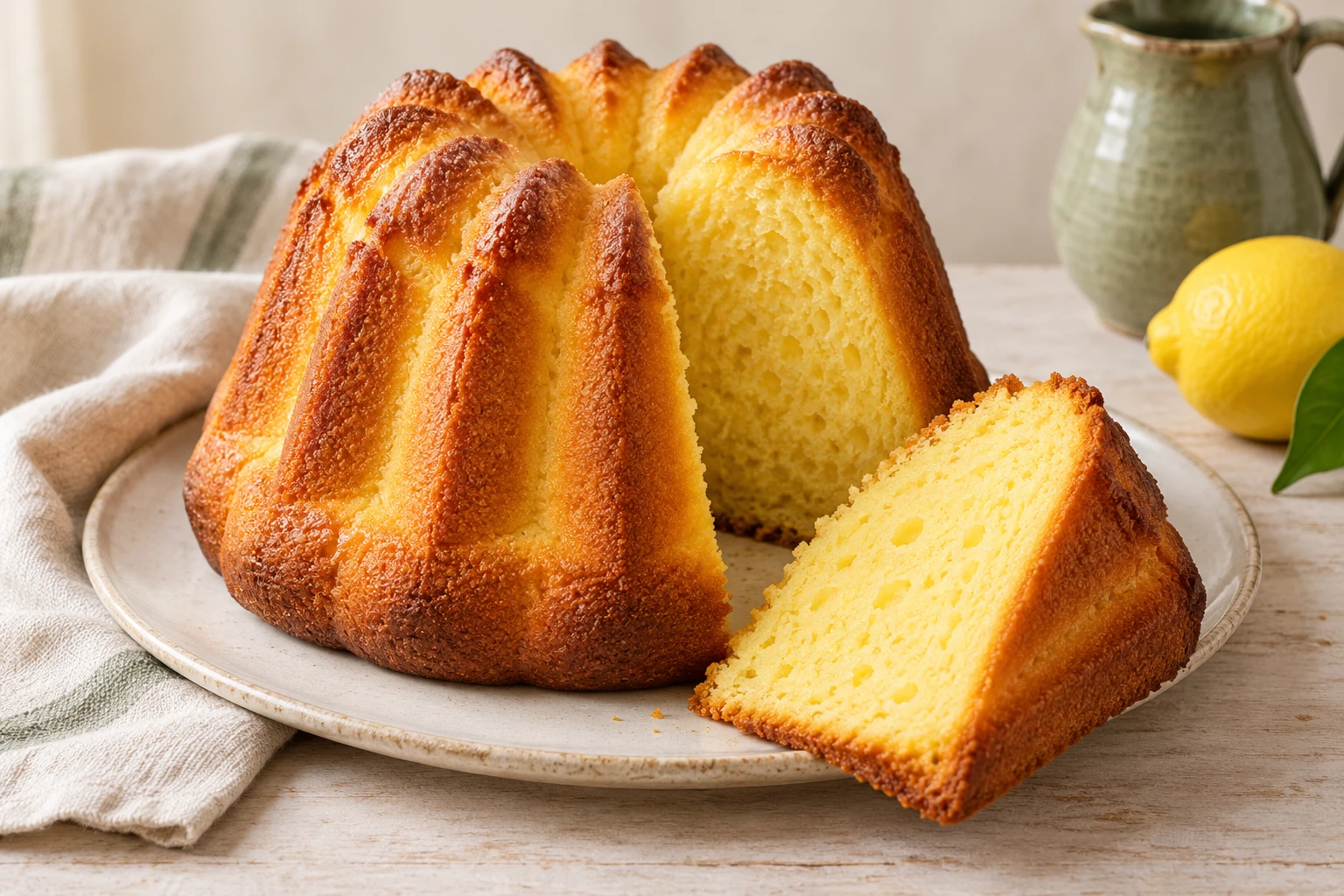 Gâteau battu picard : plat terminé