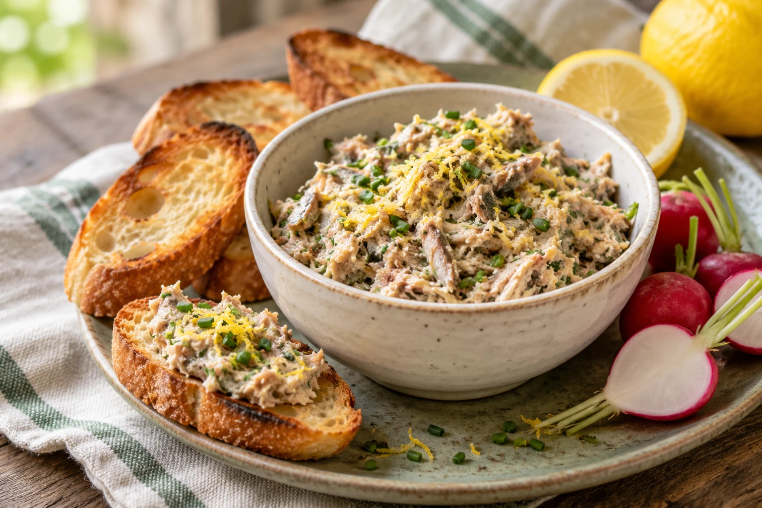 Rillettes de sardines au citron : plat terminé