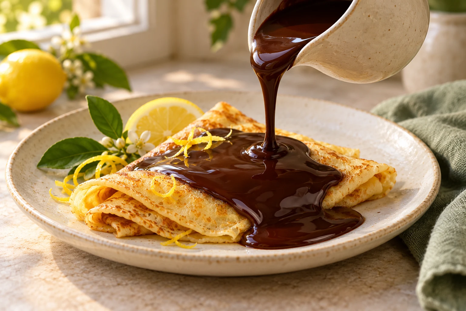 Sauce chocolat au micro-ondes : plat terminé
