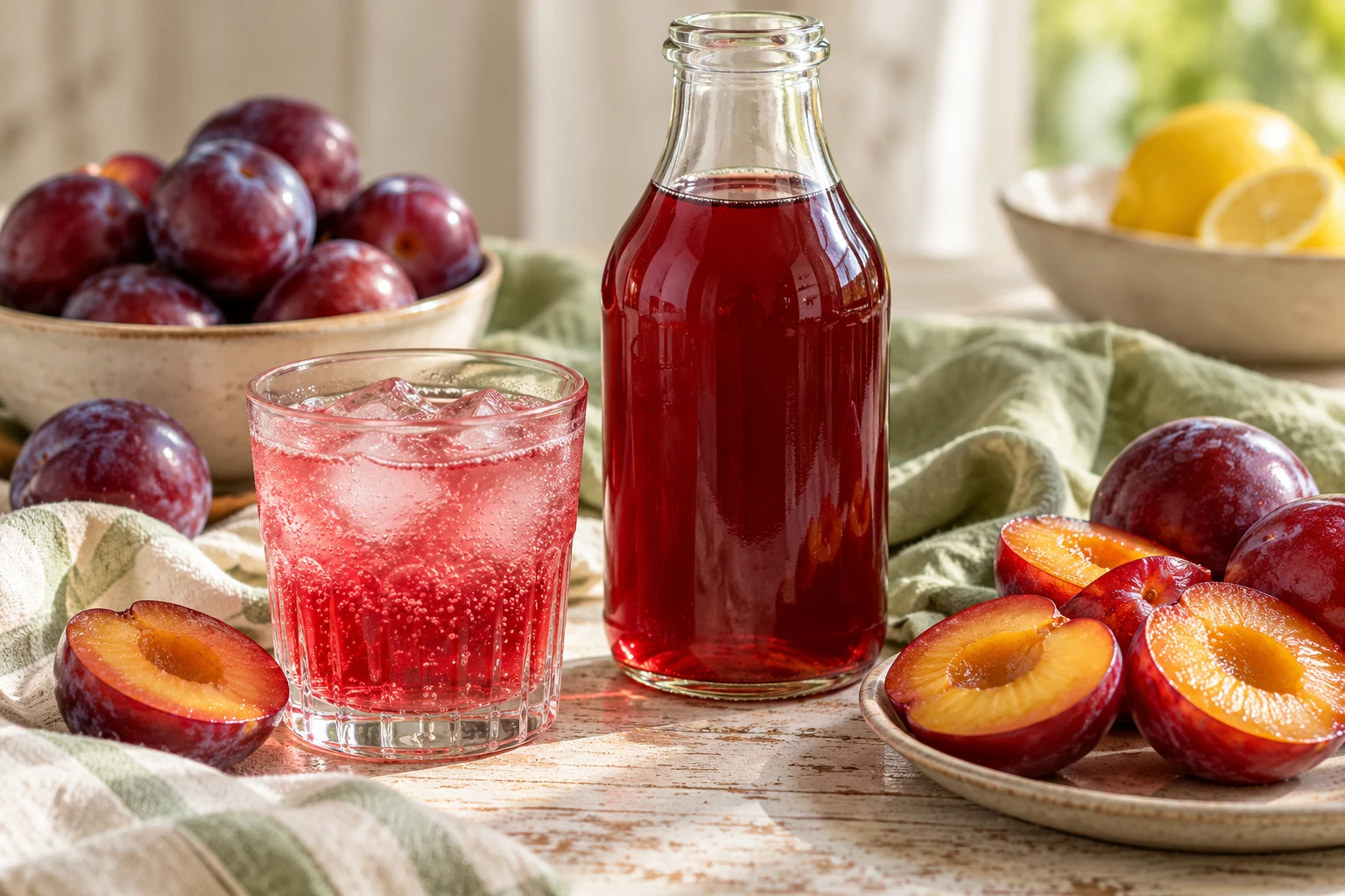 Sirop de prunes maison : plat terminé