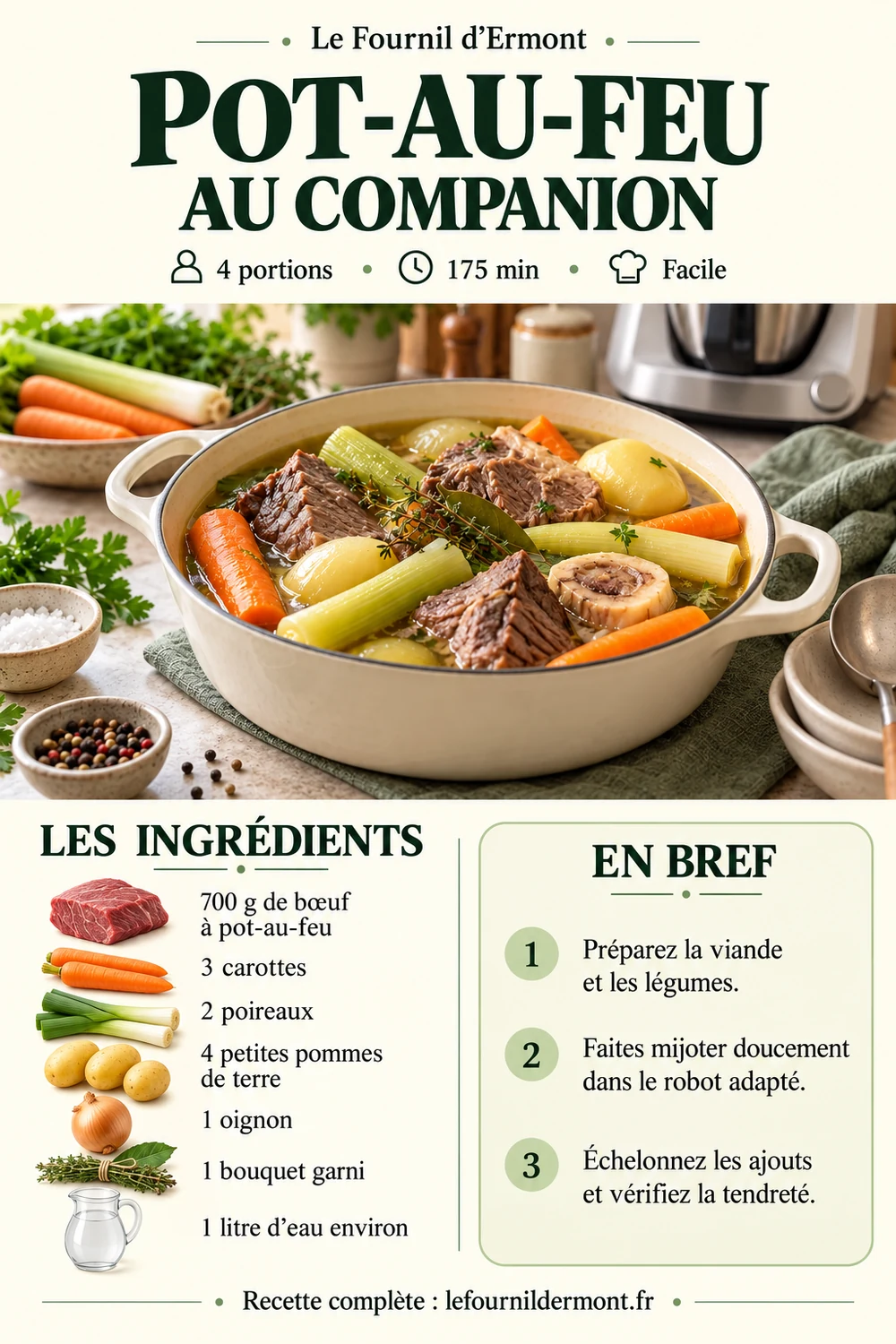 Fiche recette : Pot-au-feu au Companion