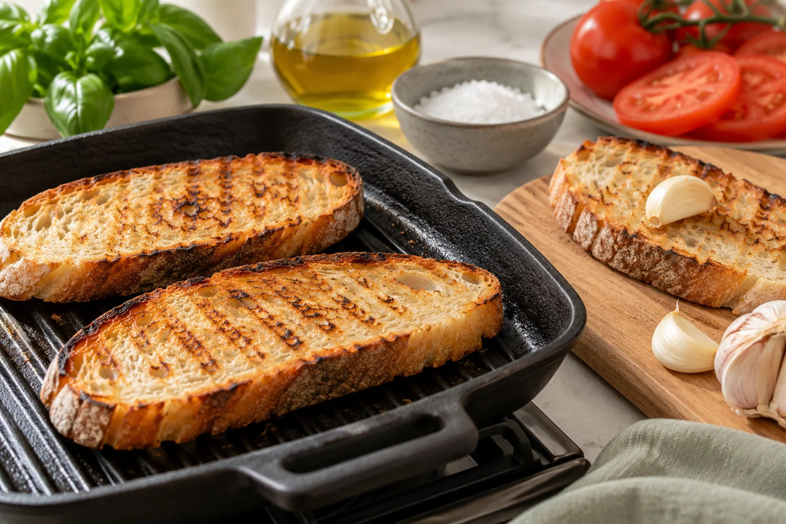 Bruschetta : griller