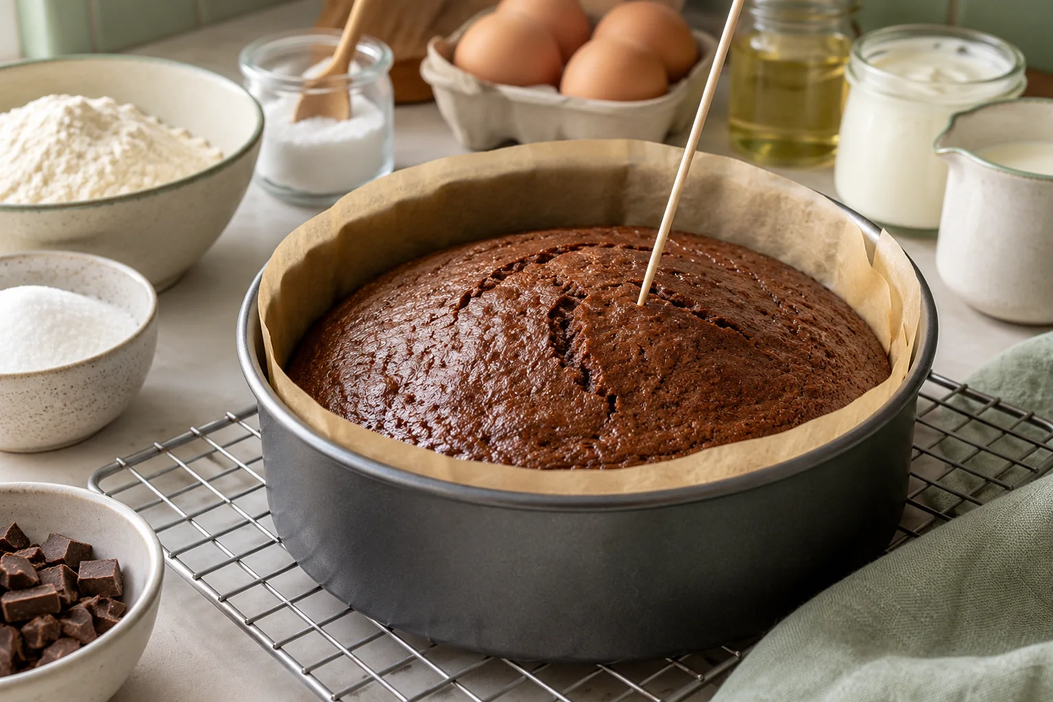 Gâteau enfant : cuire