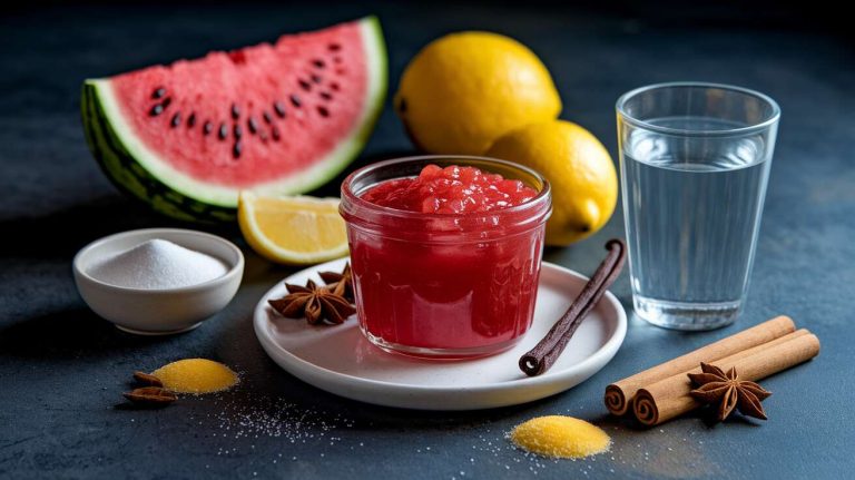 Les gens ne savent pas que l'on peut faire une délicieuse confiture avec des épluchures de pastèque