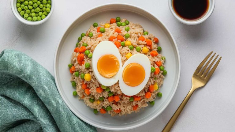 25 minutes pour ce plat complet de riz sauté au poulet et aux légumes, meilleur qu'au restaurant