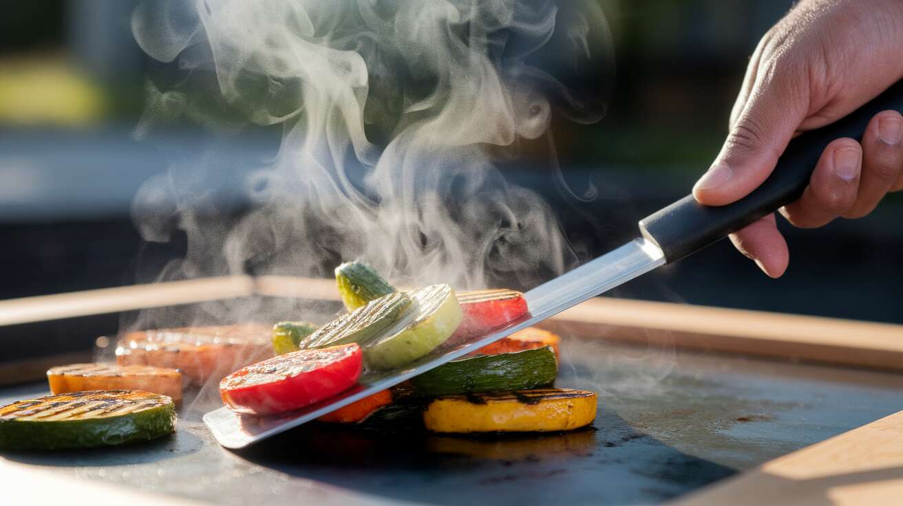 L'erreur de ne pas préchauffer la plancha, ce qui fait que les aliments attachent
