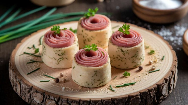 Un apéritif en 5 minutes ? Ces mini-roulés de jambon au St Môret et aux herbes
