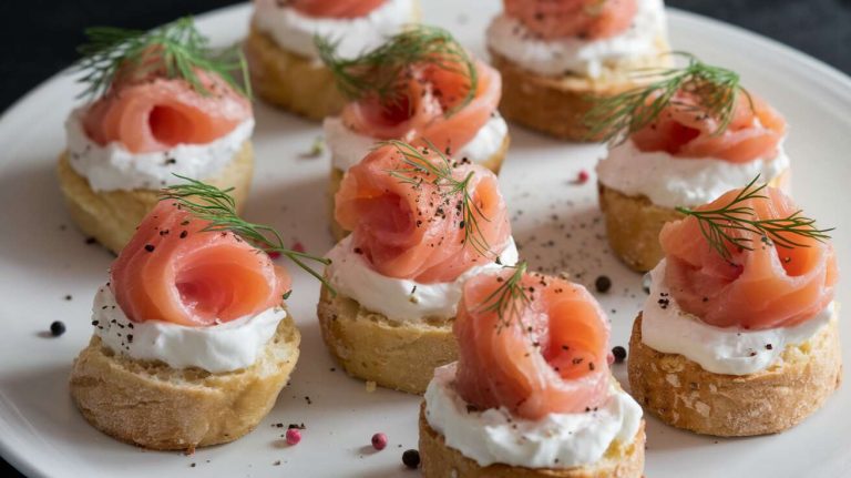Un apéro dînatoire en 20 minutes ? C’est possible avec ces mini-croques au saumon et à l’aneth