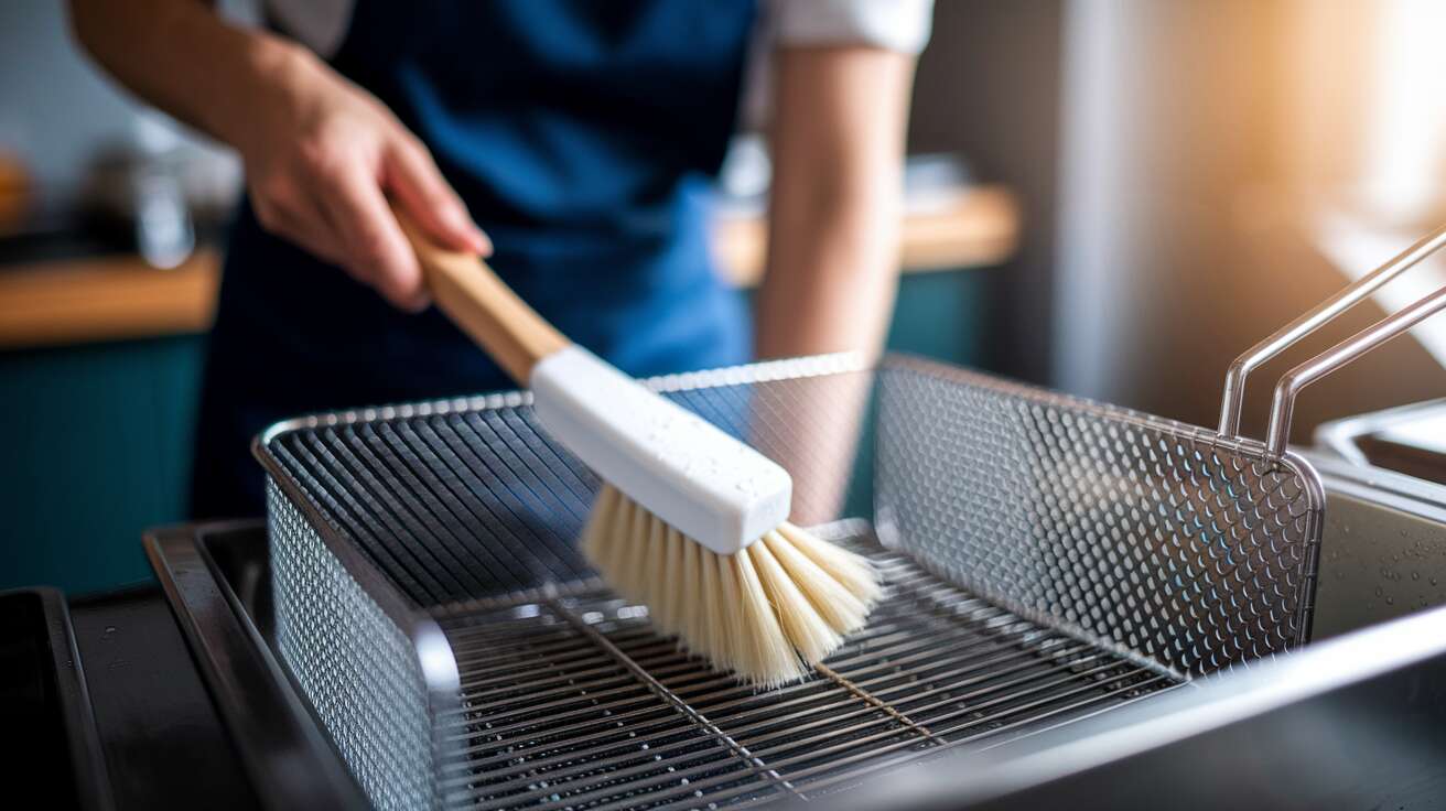 Comment nettoyer un panier de friteuse en profondeur ?