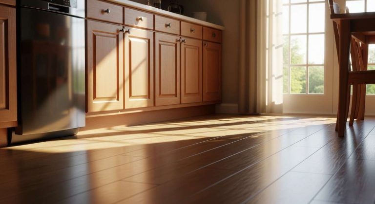 Ni javel ni ammoniaque : l’ingrédient à ajouter à votre eau pour des sols de cuisine parfaitement propres