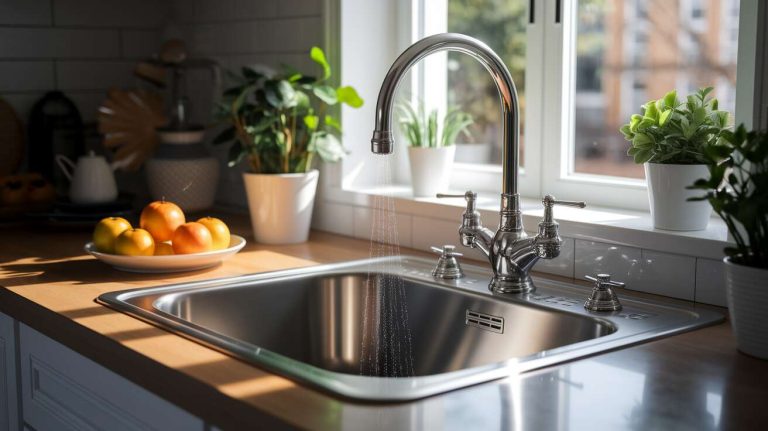 Adieu les traces d’eau : l’astuce imparable pour un évier inox toujours brillant