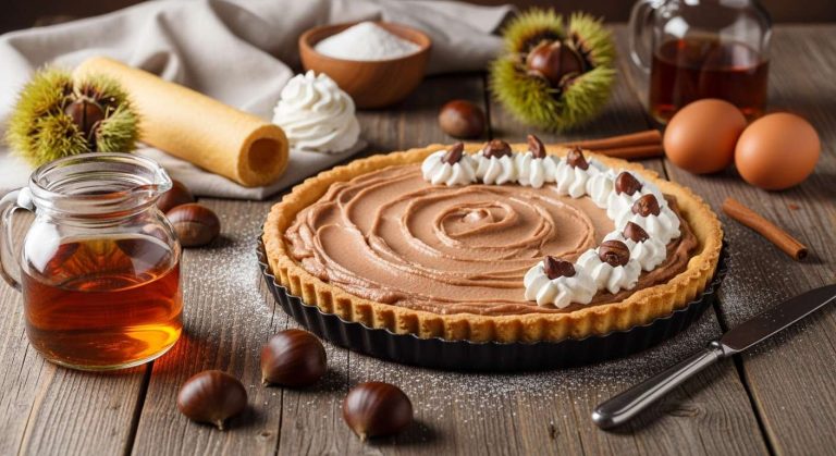 Tarte aux Châtaignes facile : la recette parfaite du mois d&rsquo;Octobre