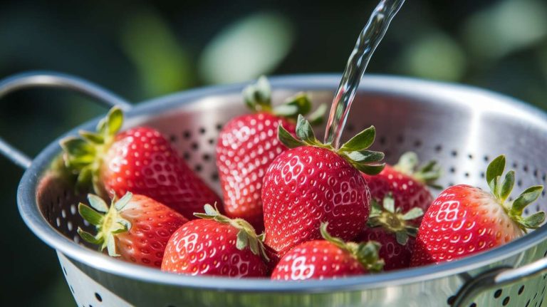 Savez-vous pourquoi il est conseillé de ne pas laver les fraises sous un jet d'eau puissant ?