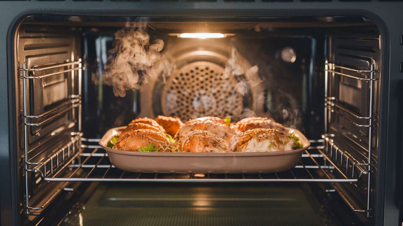 L&rsquo;erreur que 8 personnes sur 10 font en utilisant leur four à chaleur tournante et qui assèche les plats