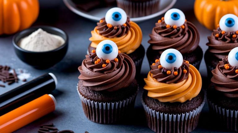 Cupcakes au Chocolat d'Halloween : recette Décorative et Délicieuse