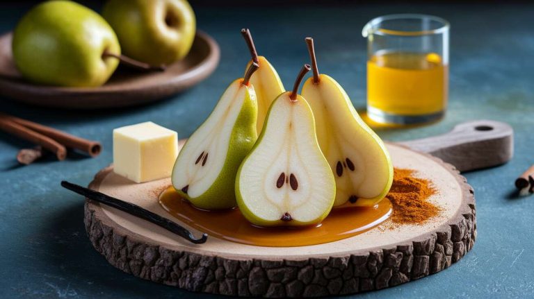 Poires poêlées au miel : recette gourmande et facile