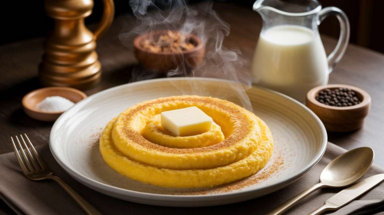 Polenta onctueuse : cuisson au lait réussie
