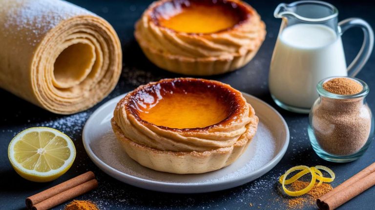 Recette authentique de pastéis de nata crémeux