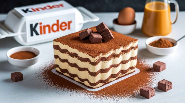 Tiramisu au Kinder : gourmandise Facile et Rapide