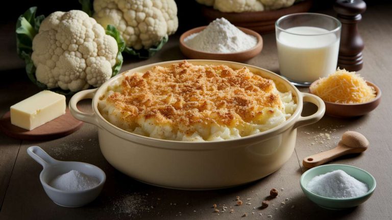 Gratin de chou-fleur : recette simple et savoureuse