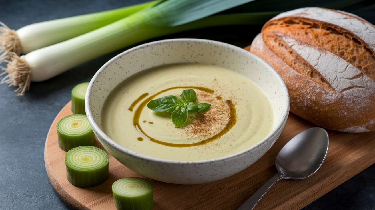 Potage velouté poireaux pommes de terre : recette facile et savoureuse