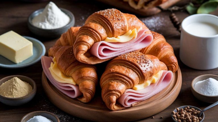 Croissant au jambon et fromage : recette gourmande facile