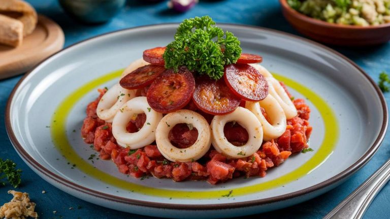 Calamars au chorizo : une recette épicée et savoureuse