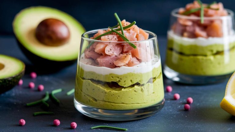 Verrine avocat truite fumée : recette facile et savoureuse