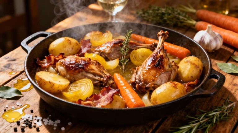 Lapin Paysan aux Pommes de Terre : recette Traditionnelle