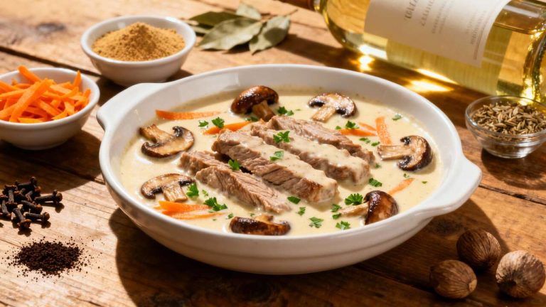 Blanquette de veau de la baronne : recette savoureuse et facile