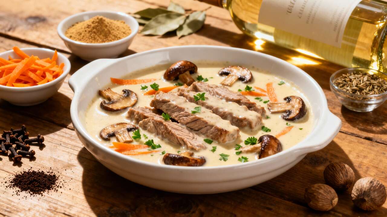Blanquette de veau de la baronne : recette savoureuse et facile