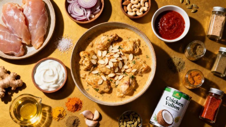 Poulet Korma Indien : recette Facile et Savoureuse