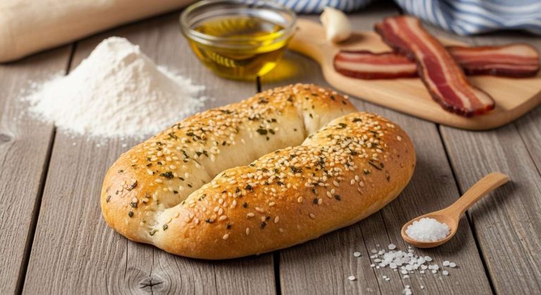 Fougasse rapide aux lardons : recette simple et savoureuse