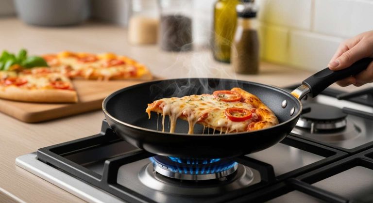 Comment réchauffer votre pizza sans four ni micro-ondes ?