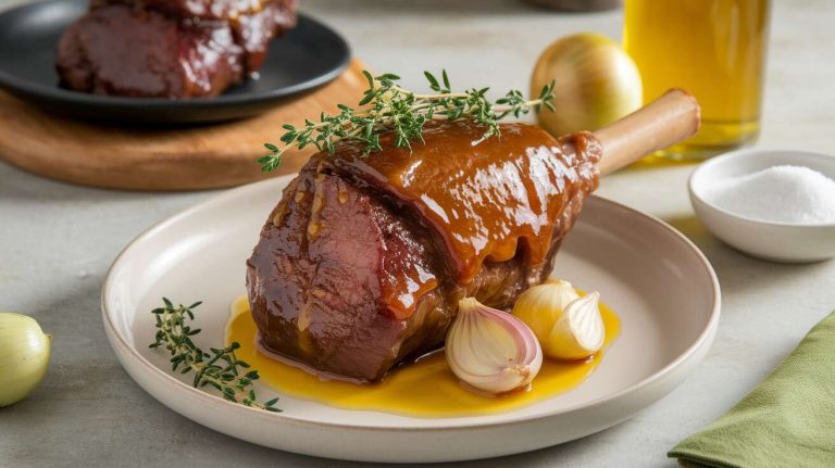 Souris d'agneau au miel et thym : recette savoureuse
