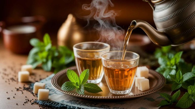 Recette traditionnelle du thé à la menthe marocain