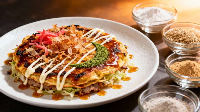Recette Okonomiyaki : crêpe Japonaise Facile et Savoureuse