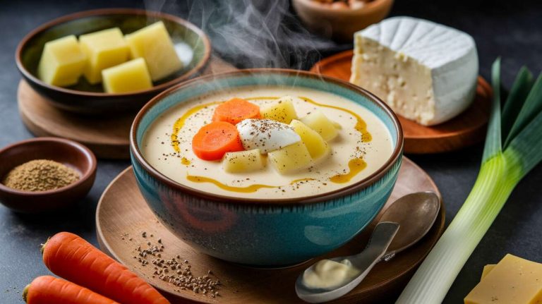 Soupe de légumes au Kiri pour enfants : recette facile