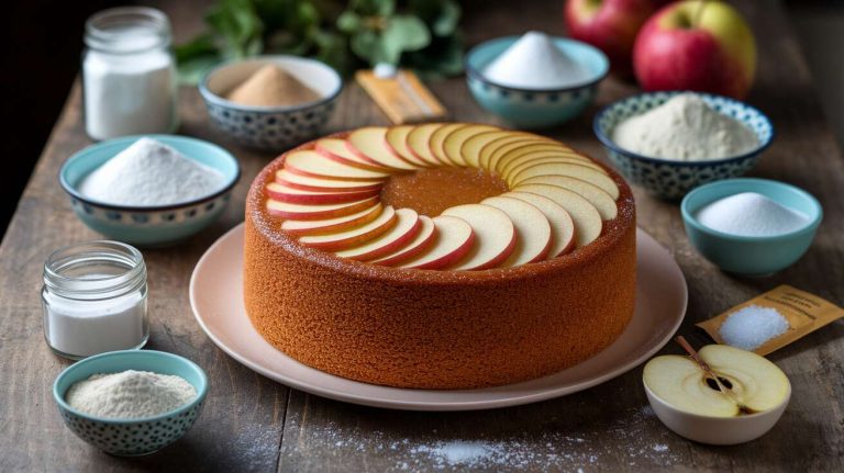 Gâteau moelleux aux pommes et au yaourt : la recette facile