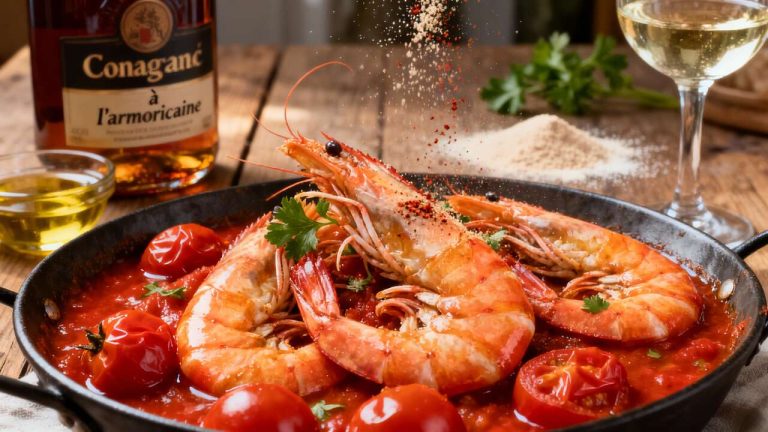 Gambas à l’armoricaine : une recette savoureuse et facile à réaliser