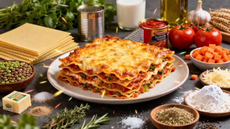 Lasagnes végétariennes faciles : recette savoureuse !