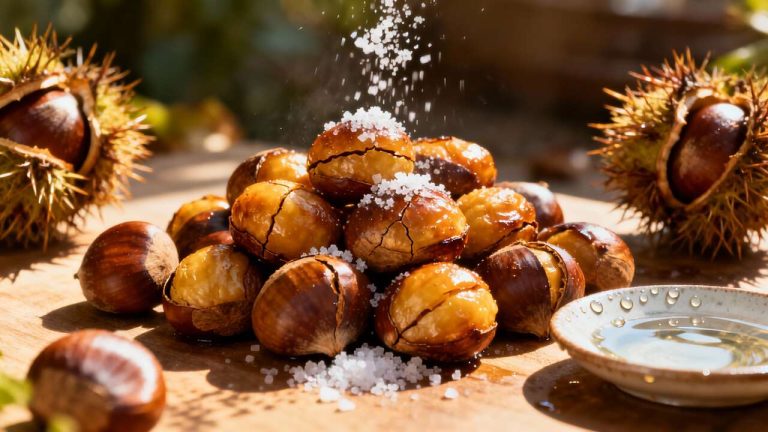 Châtaignes rôties au four : recette facile et savoureuse