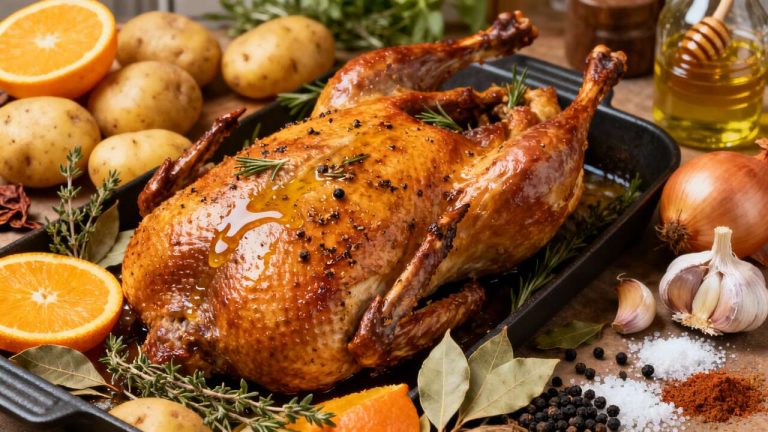 Canard rôti au four : une recette savoureuse